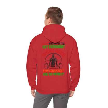 Motivational Hooded Sweatshirt for Fitness Enthusiasts, Unisex Heavy Blend Hoodie with Inspirational Quote, Gym Apparel, Workout [...]