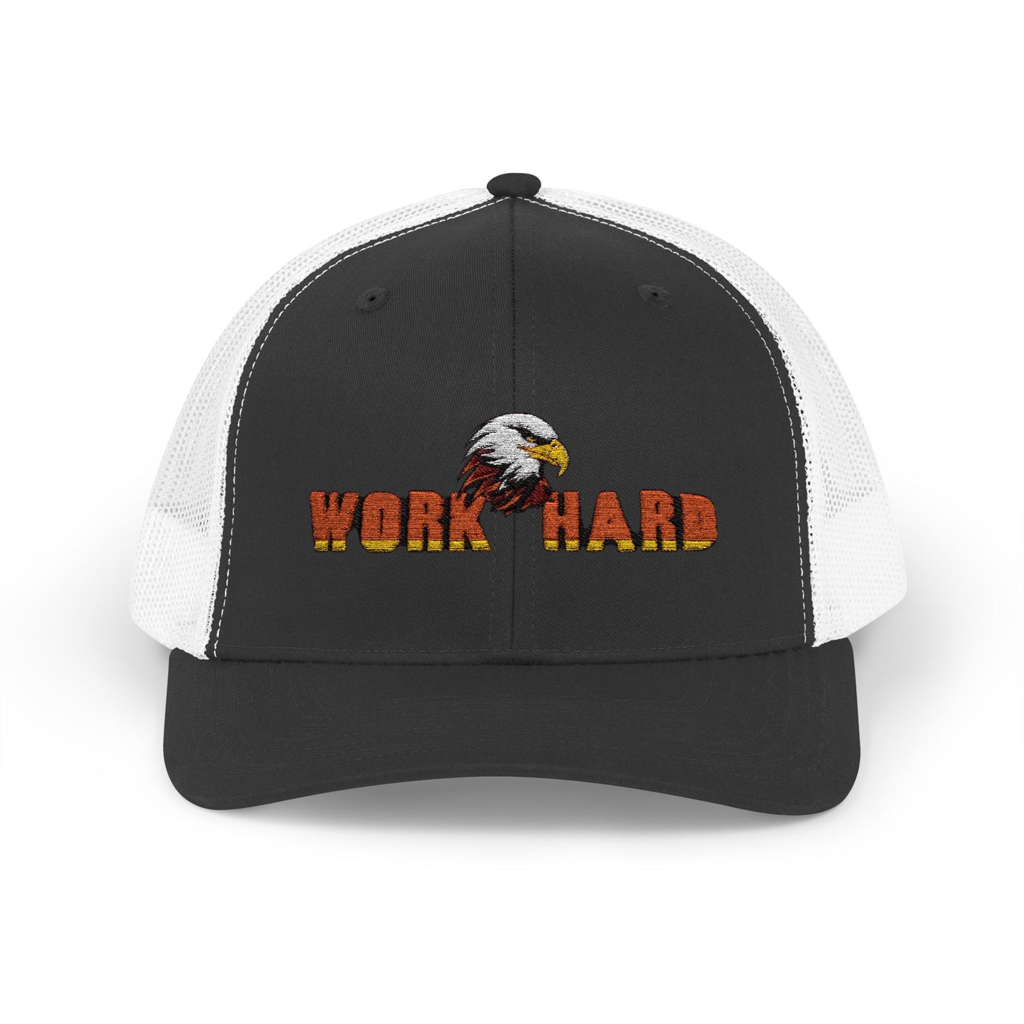 Work Hard Eagle Snapback Cap