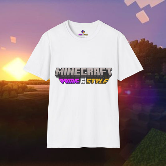 Minecraft Pride & Style T-Shirt for Game Lovers, Unisex Graphic Tee for Pride Events, Casual Wear, Gamer Gift, Comfortable Fashion