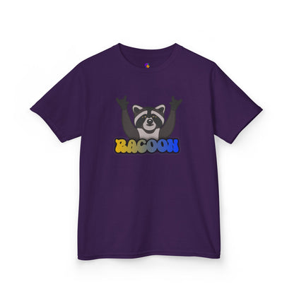 Rockin' Raccoon Kids Tee | Fun Cotton Shirt for Boys & Girls, Cute Animal Graphic Tee, Birthday Gift, Playtime Essential