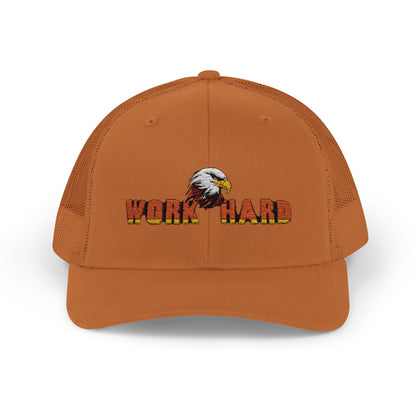 Work Hard Eagle Snapback Cap
