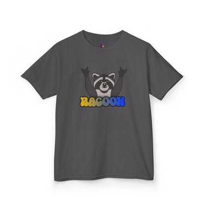 Rockin' Raccoon Kids Tee | Fun Cotton Shirt for Boys & Girls, Cute Animal Graphic Tee, Birthday Gift, Playtime Essential