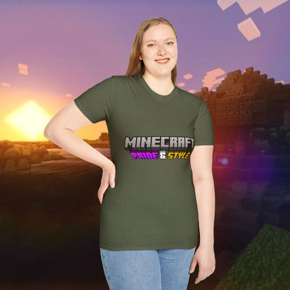 Minecraft Pride & Style T-Shirt for Game Lovers, Unisex Graphic Tee for Pride Events, Casual Wear, Gamer Gift, Comfortable Fashion