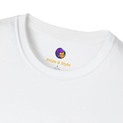 Pride Style Unisex Softstyle T-Shirt, LGBTQ+ Apparel, Gay Pride Shirt, Festival Wear, Affirmation Tee, Inclusive Fashion