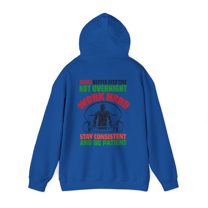 Motivational Hooded Sweatshirt for Fitness Enthusiasts, Unisex Heavy Blend Hoodie with Inspirational Quote, Gym Apparel, Workout [...]