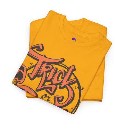 Halloween Trick or Treat Unisex Tee, Spooky Cotton Shirt, Fall Fashion, Halloween Costume Tee, Autumn Celebration Wear, Kids and Adults