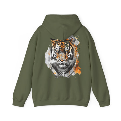 Magnificent Tiger Hooded Sweatshirt for Those Who Love to Be a King, Comfortable Sweater for Everyday Wear, Gift for Birthdays and Nature Lovers.
