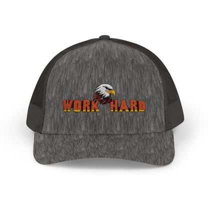 Work Hard Eagle Snapback Cap
