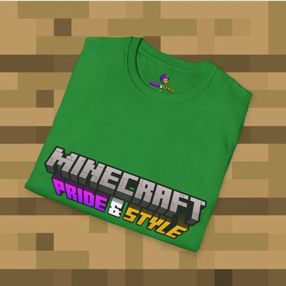 Minecraft Pride & Style T-Shirt for Game Lovers, Unisex Graphic Tee for Pride Events, Casual Wear, Gamer Gift, Comfortable Fashion