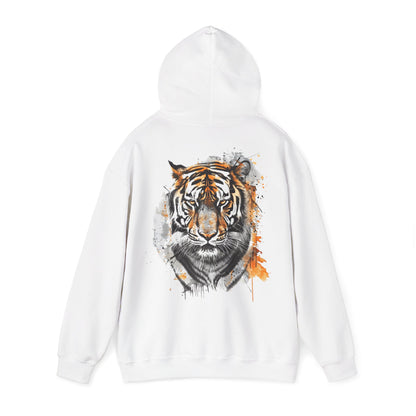Magnificent Tiger Hooded Sweatshirt for Those Who Love to Be a King, Comfortable Sweater for Everyday Wear, Gift for Birthdays and Nature Lovers.