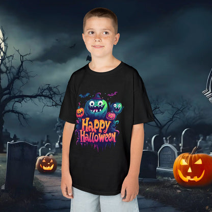 Halloween Kids Tee, Spooky T-Shirt for Children, Perfect for Halloween Parties, Trick or Treating, Gifting to Kids