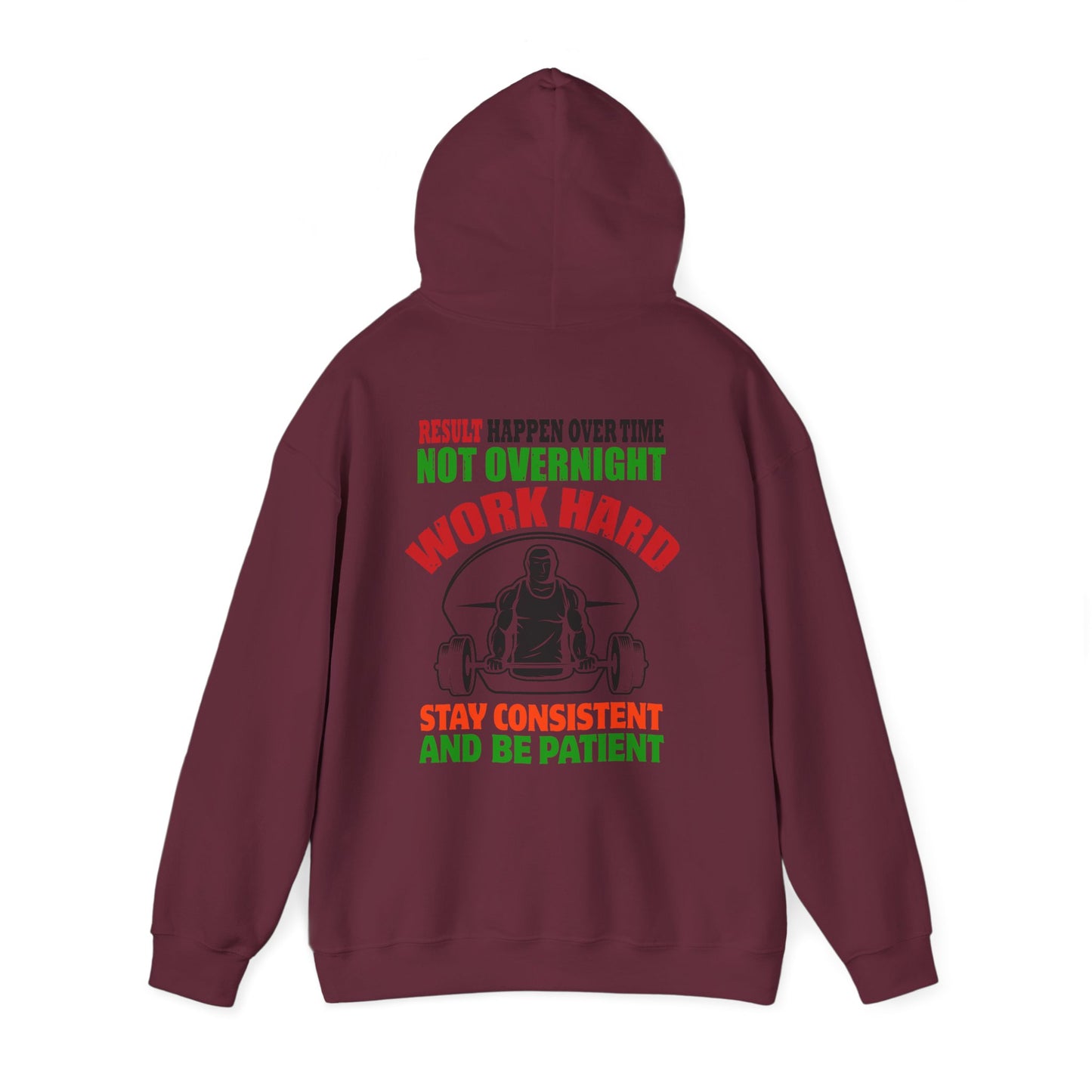 Motivational Hooded Sweatshirt for Fitness Enthusiasts, Unisex Heavy Blend Hoodie with Inspirational Quote, Gym Apparel, Workout [...]