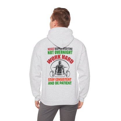 Motivational Hooded Sweatshirt for Fitness Enthusiasts, Unisex Heavy Blend Hoodie with Inspirational Quote, Gym Apparel, Workout [...]