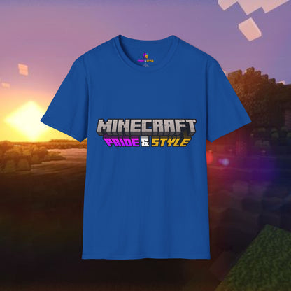 Minecraft Pride & Style T-Shirt for Game Lovers, Unisex Graphic Tee for Pride Events, Casual Wear, Gamer Gift, Comfortable Fashion