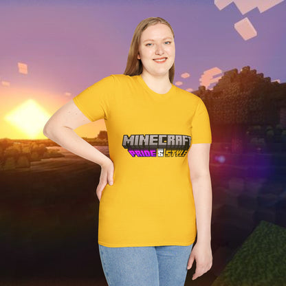 Minecraft Pride & Style T-Shirt for Game Lovers, Unisex Graphic Tee for Pride Events, Casual Wear, Gamer Gift, Comfortable Fashion