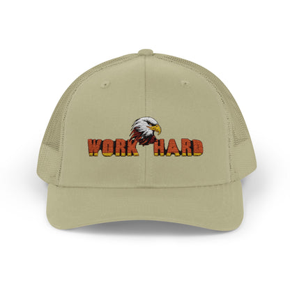 Work Hard Eagle Snapback Cap